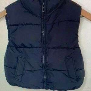 Kids Black Puffer Vest
